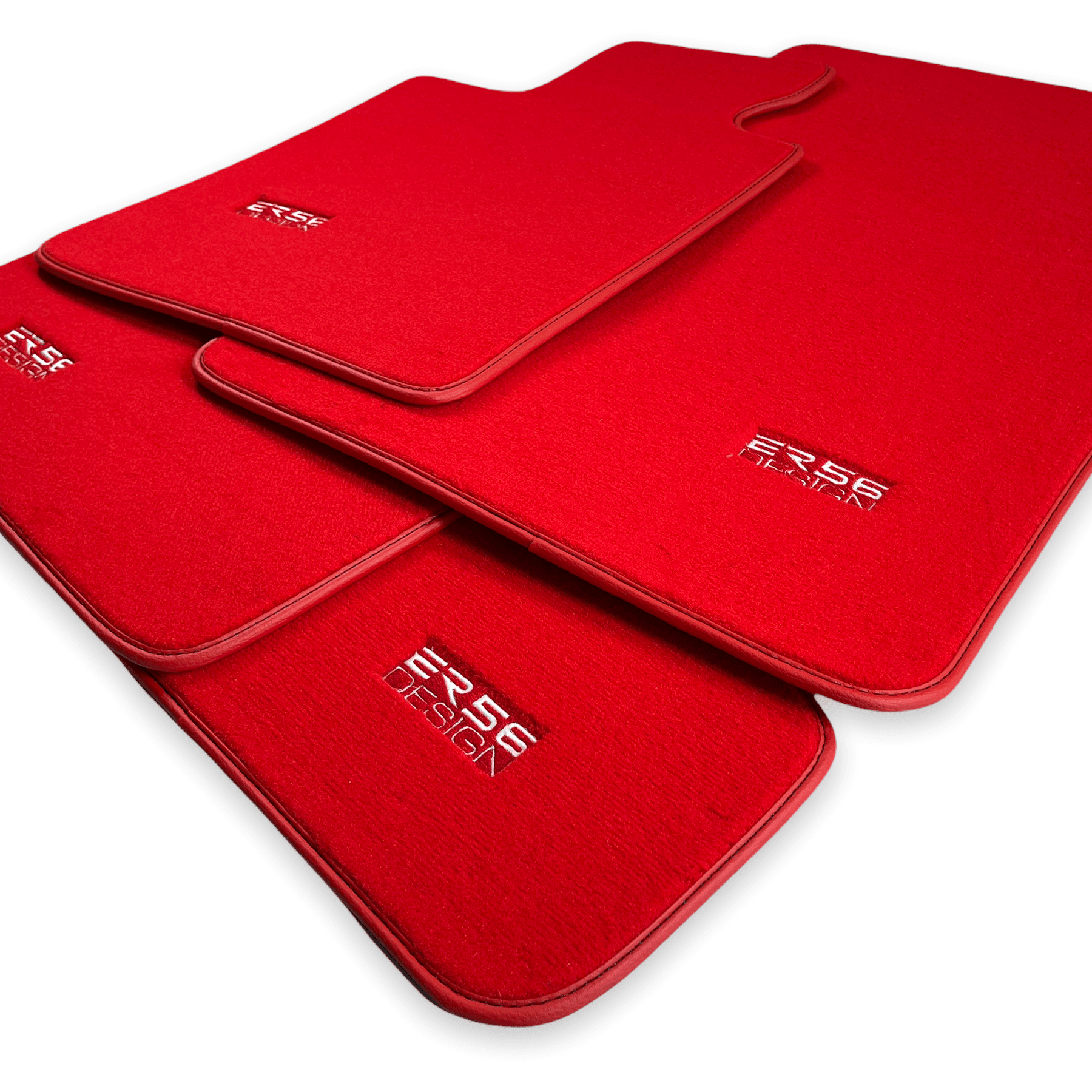 Red Floor Mats For BMW 8 Series Gran Coupe G16 - ER56 Design Brand - AutoWin
