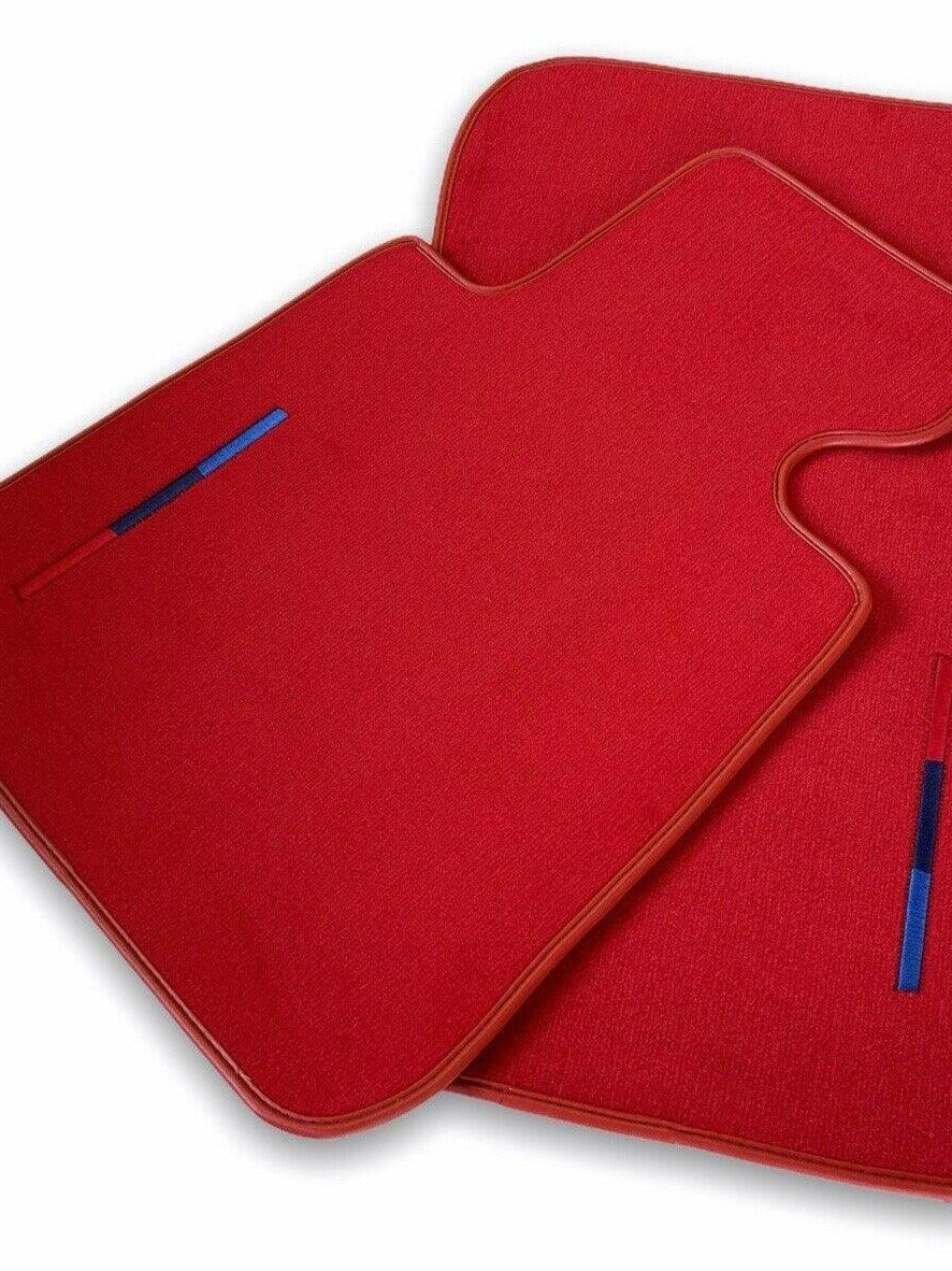 Red Floor Mats For BMW Z4 Series E86 Coupe (2003-2008) With M Package - AutoWin