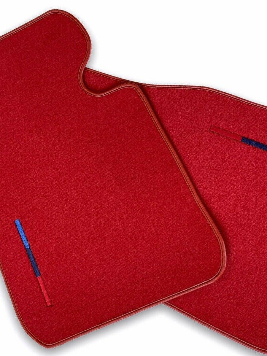 Red Floor Mats For BMW Z4 Series E86 Coupe (2003-2008) With M Package - AutoWin