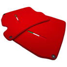 Red Floor Mats For Ferrari Roma (2021-2024) Italian Edition - AutoWin