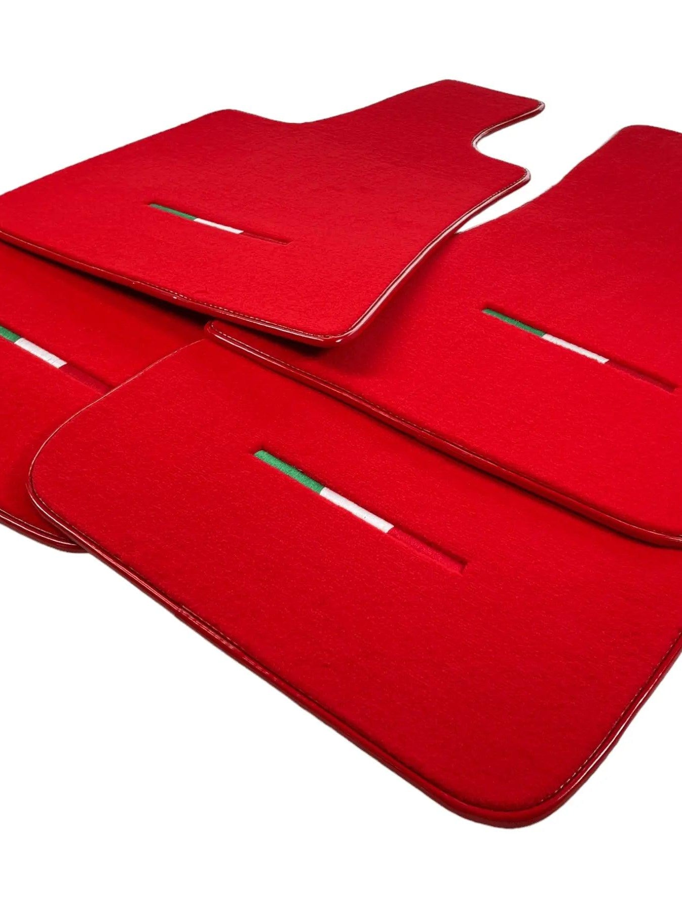 Red Floor Mats For Maserati Grecale (2023-2024) Italy Edition - AutoWin