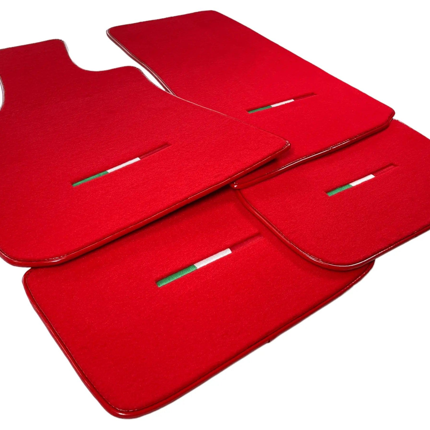 Red Floor Mats For Maserati Grecale (2023-2024) Italy Edition - AutoWin