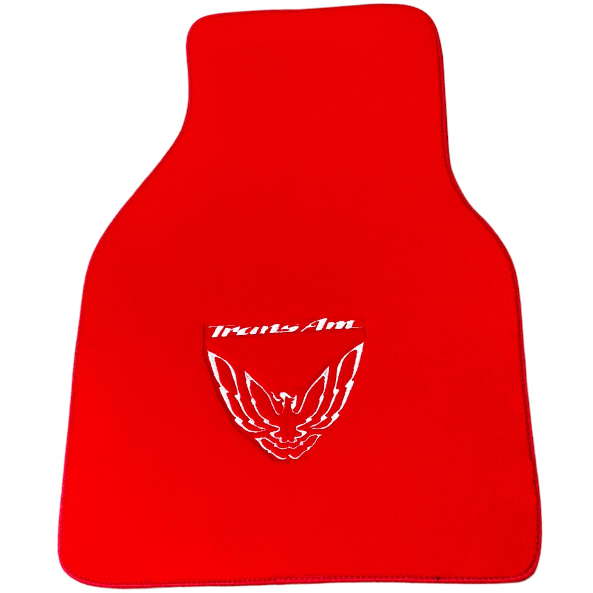 Red Floor Mats for Pontiac FireBird (1993-2002) with Trans Am Logo