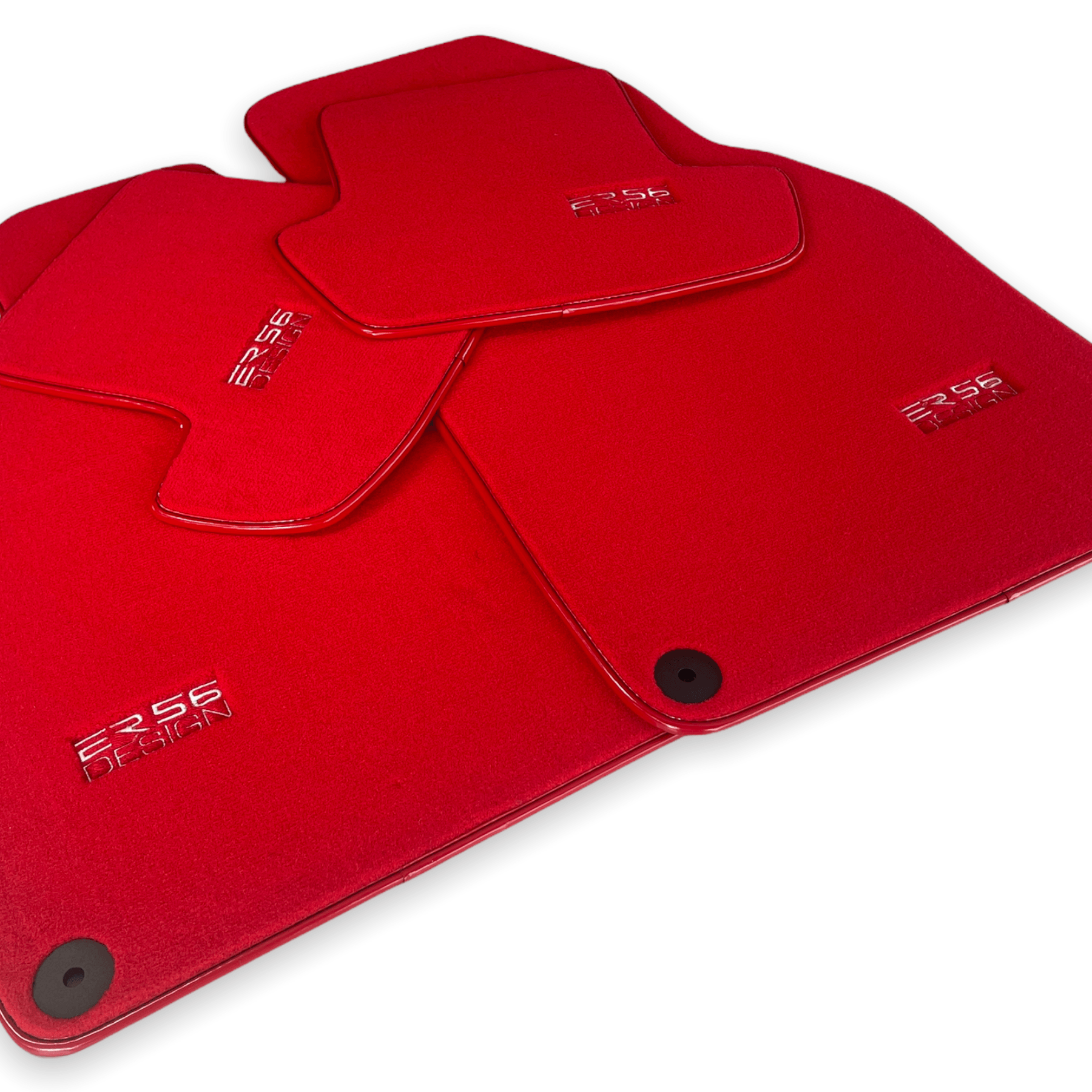 Red Floor Mats for Porsche Cayenne (2010-2018) | ER56 Design - AutoWin
