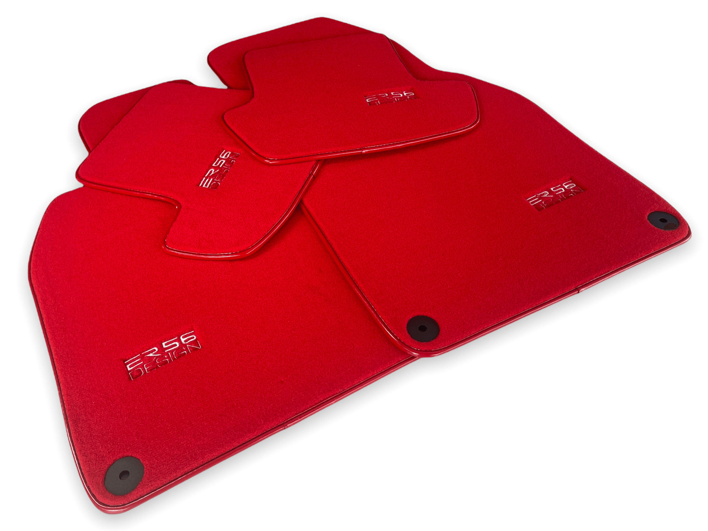 Red Floor Mats for Porsche Macan (2014-2023) | ER56 Design - AutoWin