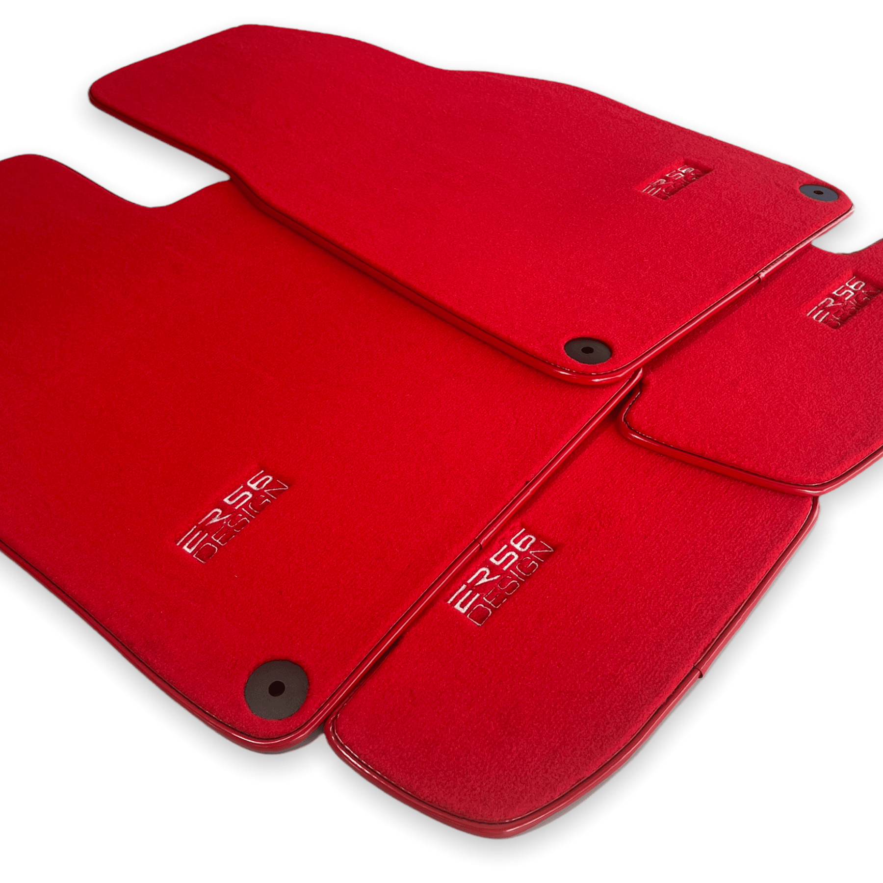 Red Floor Mats for Porsche Macan (2014-2023) | ER56 Design - AutoWin