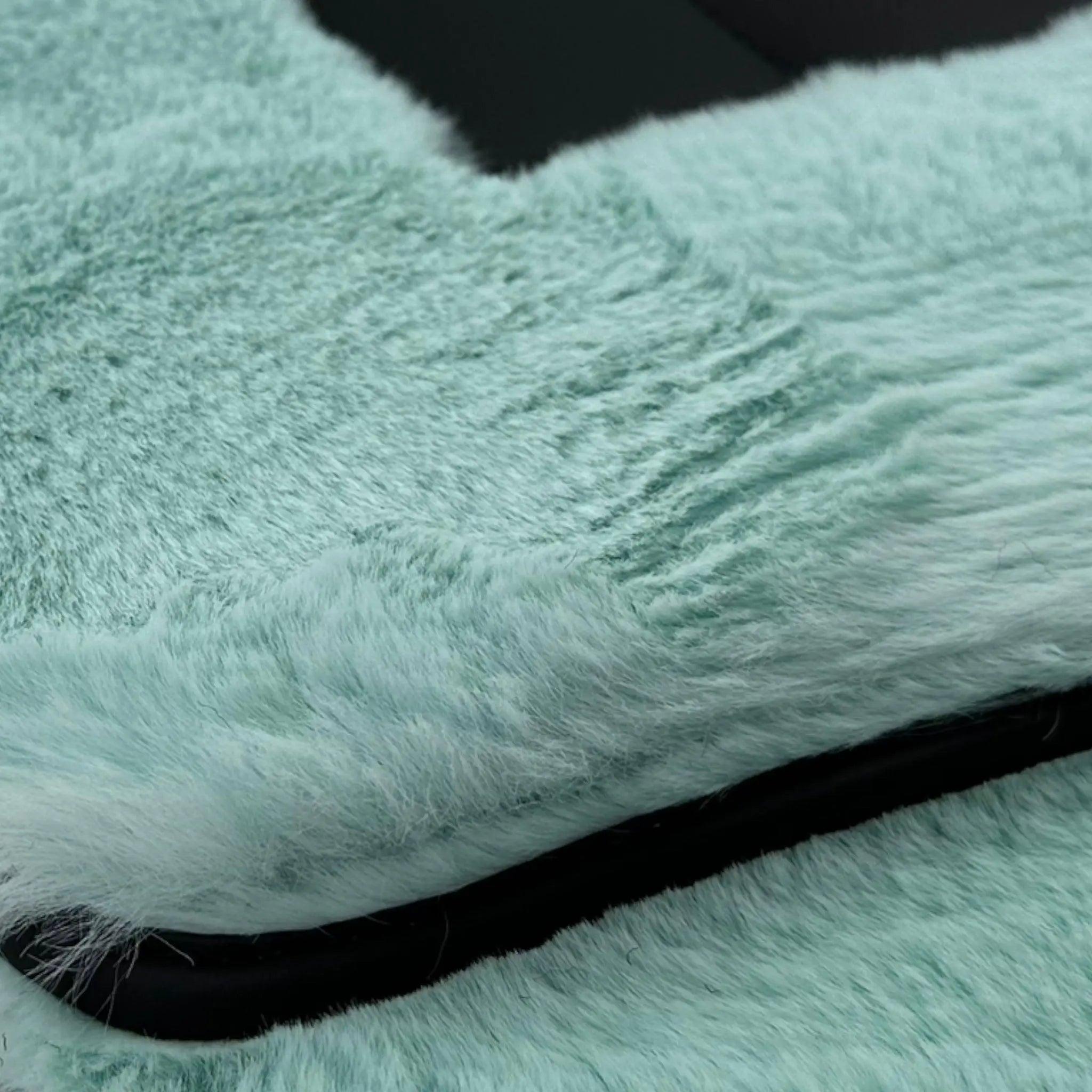 Tiffany Blue Sheepskin Floor Mats For Rolls Royce Dawn Rr6 2016-2023 Er56 Design Brand - AutoWin
