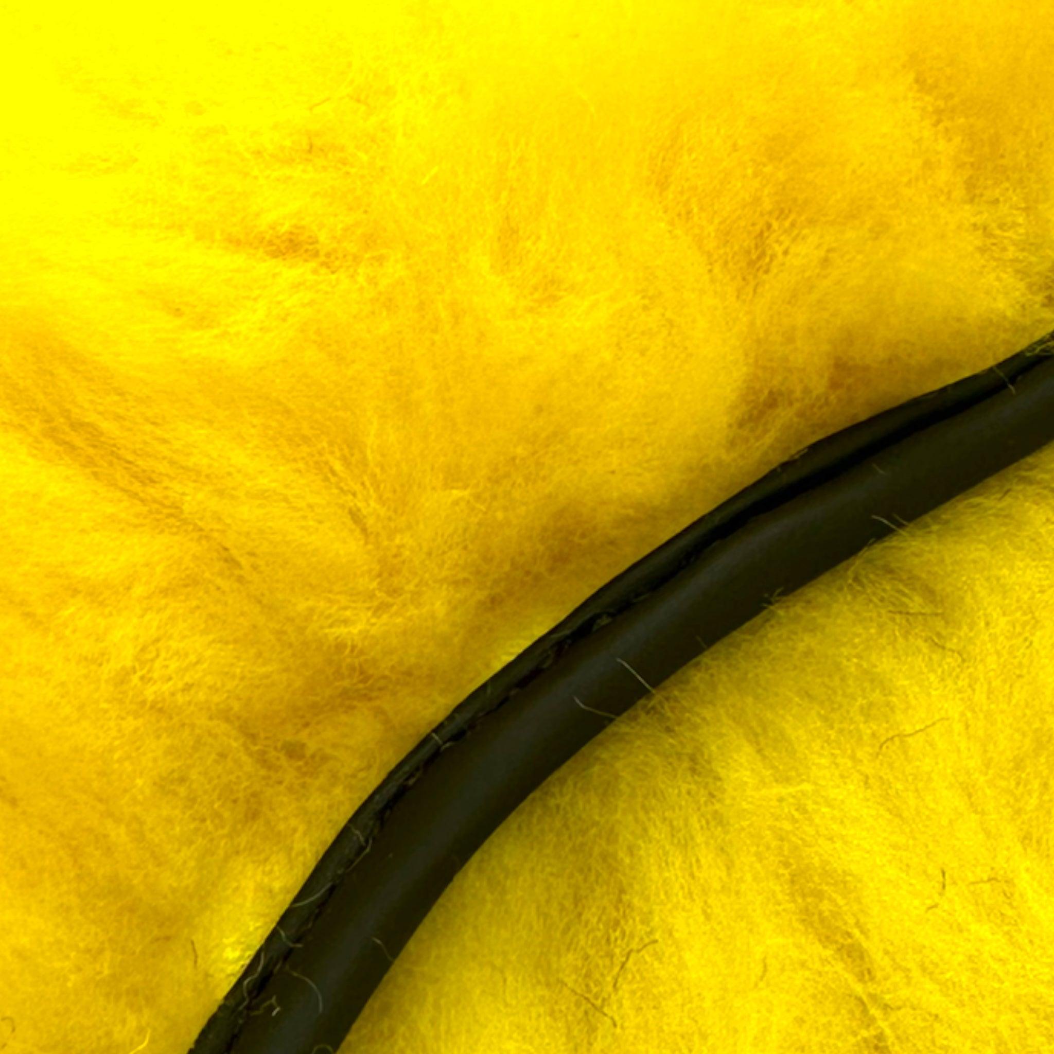 Yellow Sheepskin Floor Mats for Rolls Royce Cullinan Rr31 (2018-2023) ER56 Design Brand