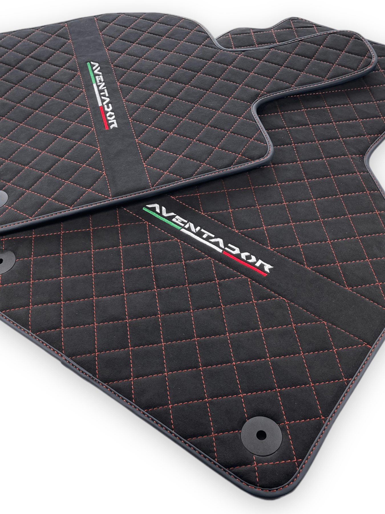 Alcantara Leather Floor Mats For Lamborghini Aventador - AutoWin