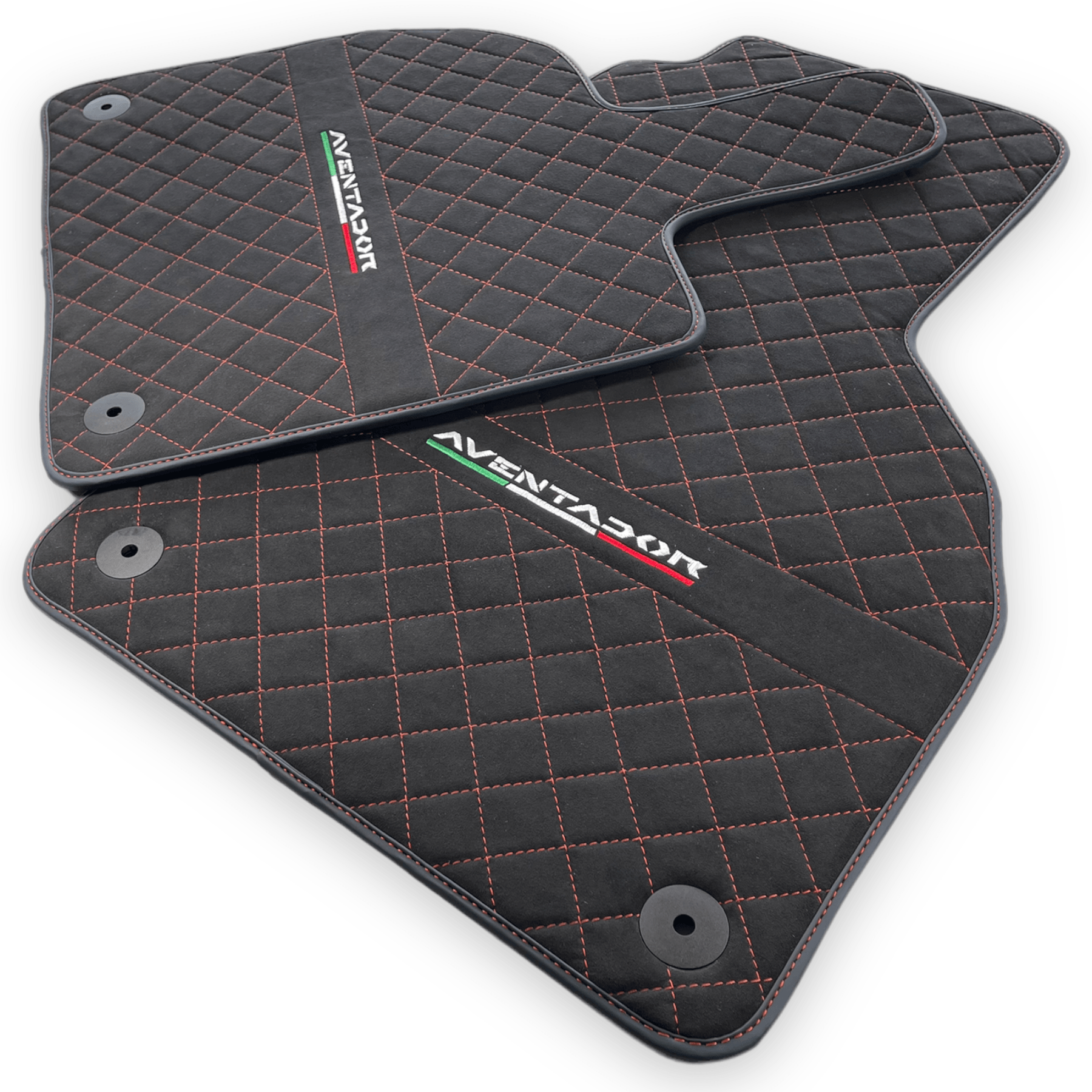 Alcantara Leather Floor Mats For Lamborghini Aventador - AutoWin