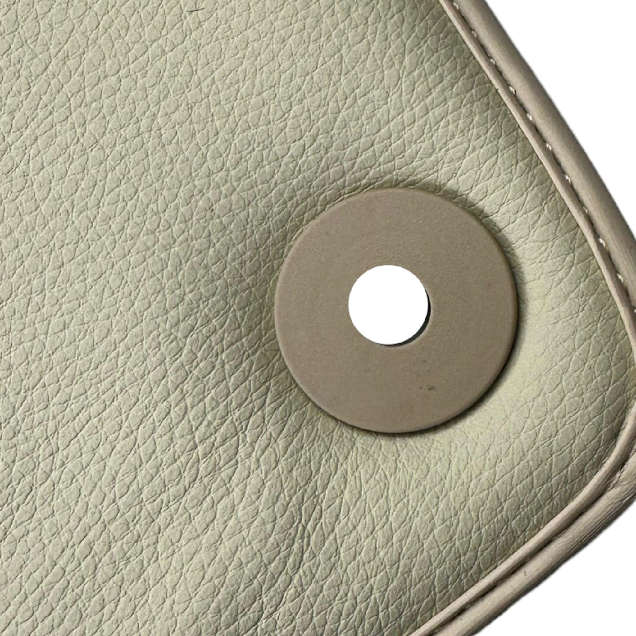 Beige Floor Mats for Bentley Flying Spur (2013-2019) with Leather