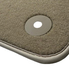 Beige Floor Mats for Bentley Mulsanne (2010–2020) with Leather