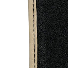 Beige Floor Mats for Bentley Mulsanne (2010–2020) with Leather