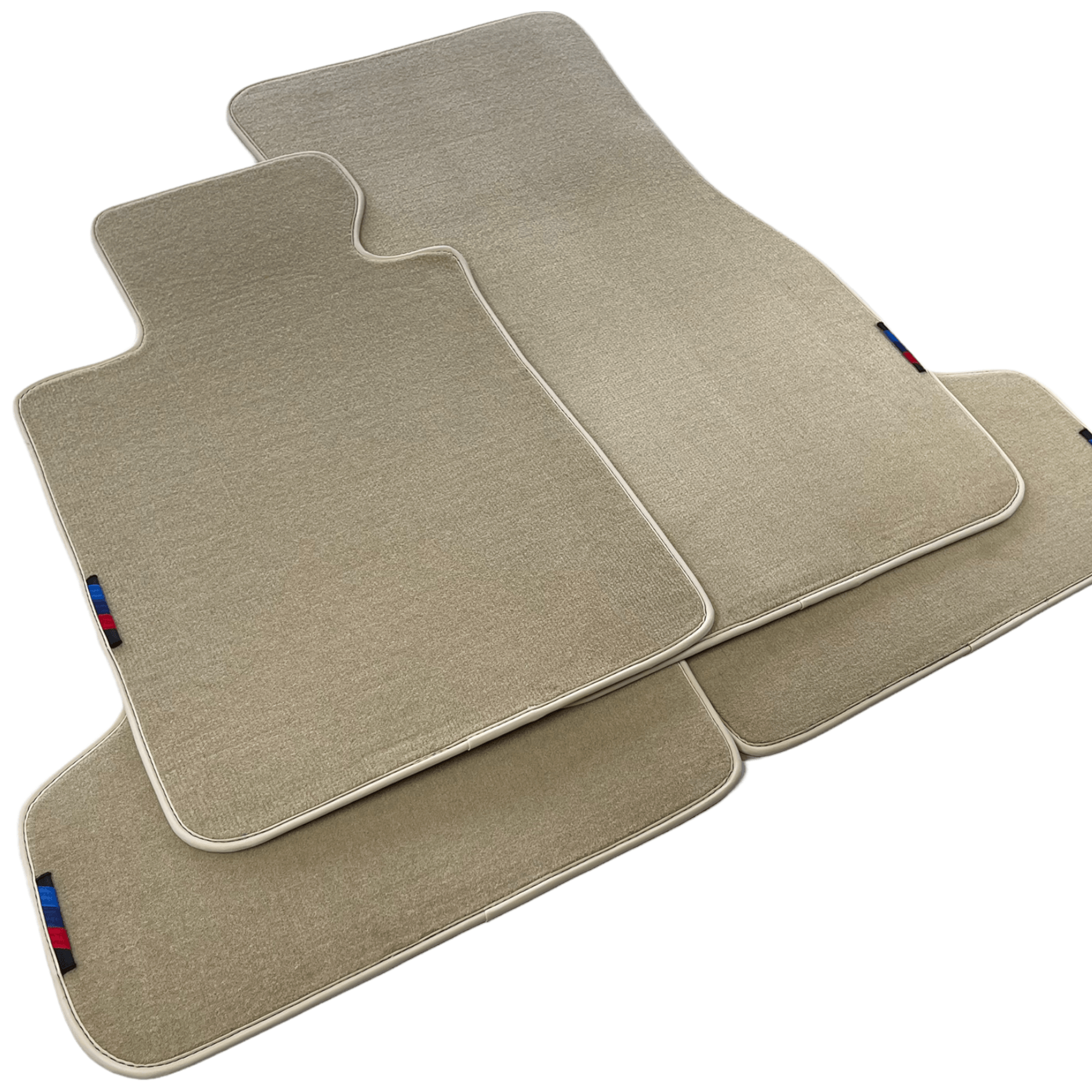 Beige Floor Mats For BMW 1 Series E81 With M Package - AutoWin