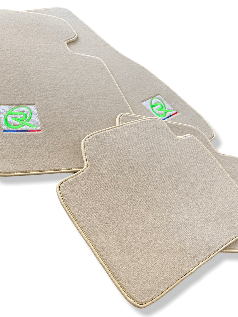 Beige Floor Mats For BMW 1 Series F40 Brand Tailored Set Perfect Fit Green - AutoWin