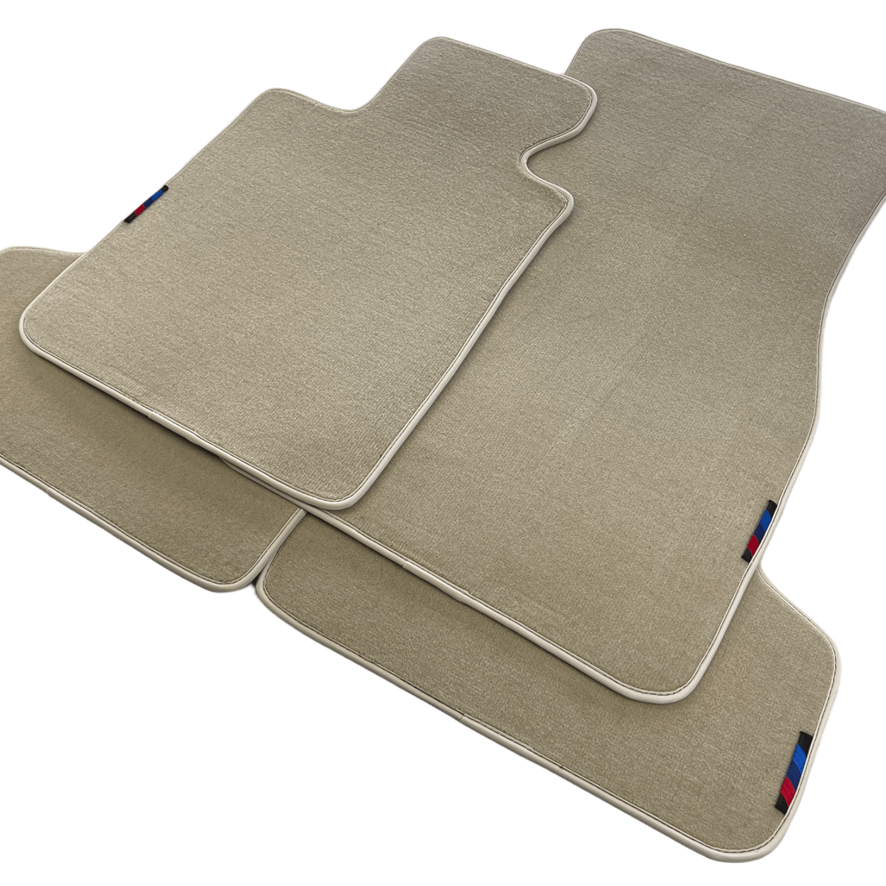 Beige Floor Mats For BMW 2 Series F22 With M Package - AutoWin