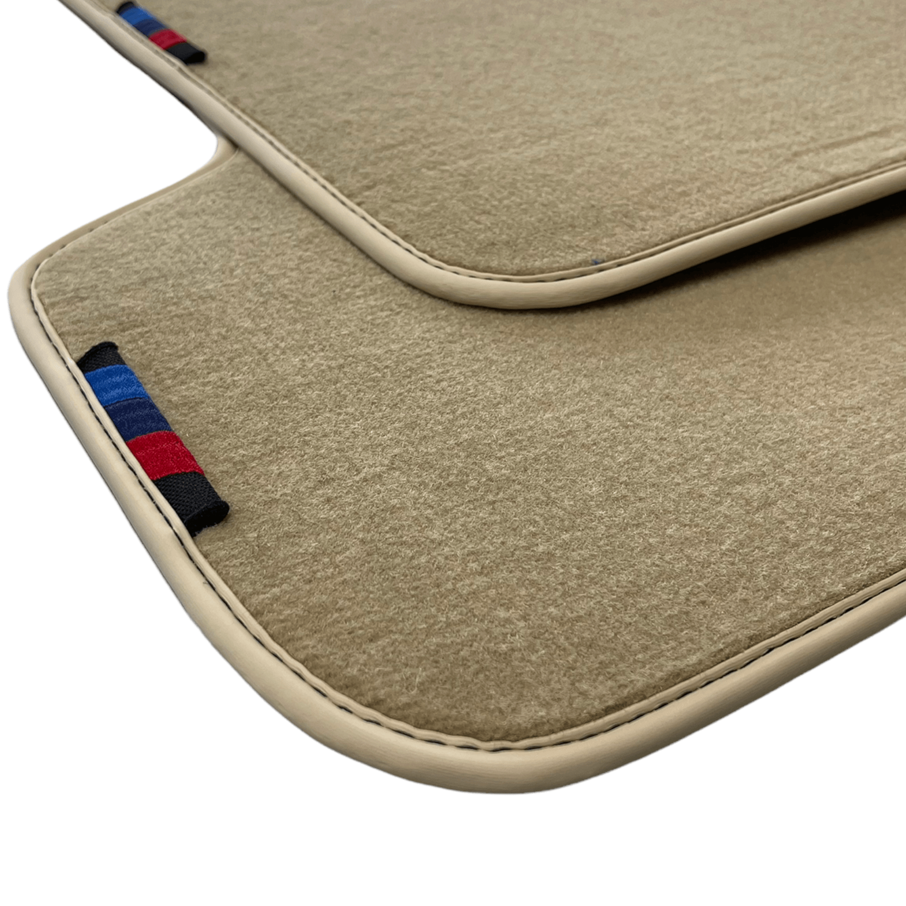 Beige Floor Mats For BMW 2 Series F22 With M Package - AutoWin