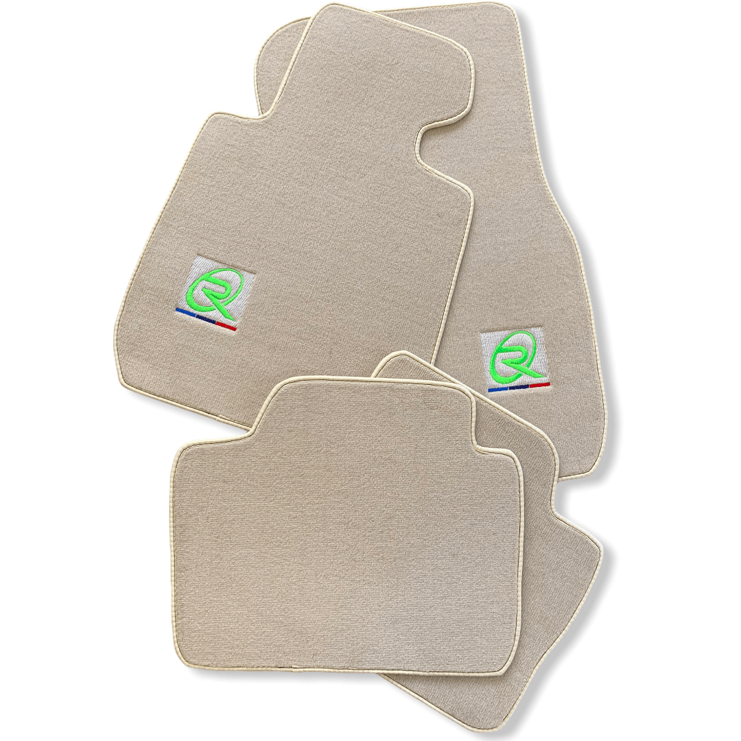 Beige Floor Mats For BMW 3 Series F30 Brand Tailored Set Perfect Fit - AutoWin