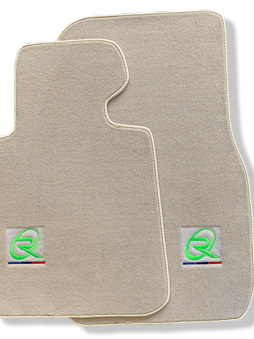 Beige Floor Mats For BMW 6 Series F06 Gran Coupe ROVBUT Brand Tailored Set Perfect Fit Green SNIP Collection - AutoWin