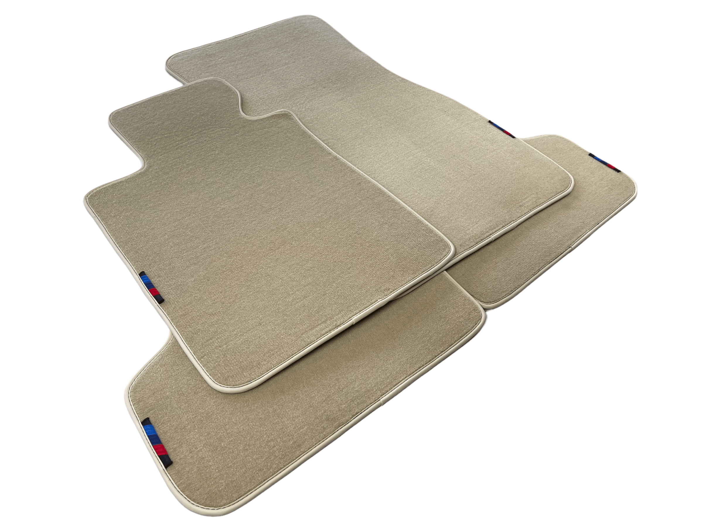 Beige Floor Mats For BMW 7 Series F02 With M Package AutoWin Brand - AutoWin
