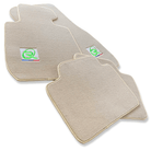 Beige Floor Mats For BMW 7 Series G12 ROVBUT Brand Tailored Set Perfect Fit Green SNIP Collection - AutoWin