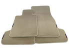 Beige Floor Mats For BMW 7 Series G12 With M Package AutoWin Brand - AutoWin