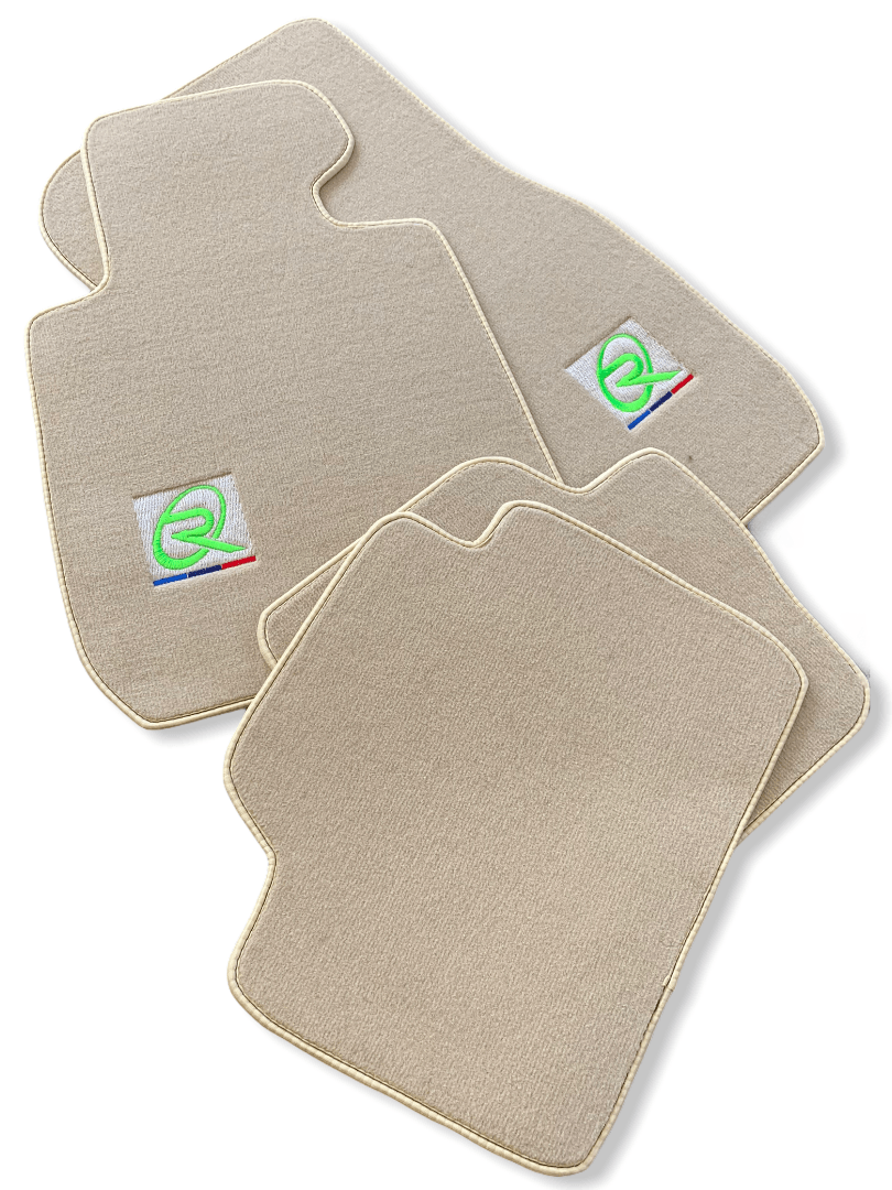 Beige Floor Mats For BMW X3 Series G01 Tailored Set Perfect Fit Green - AutoWin