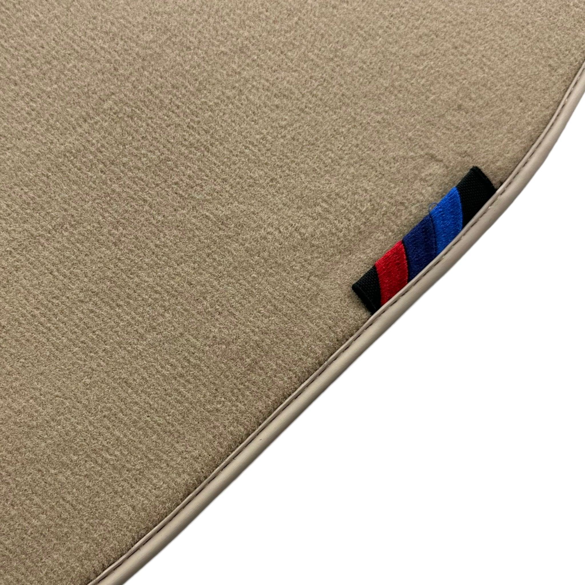 Beige Floor Mats For BMW Z4 Series E85 Convertible (2003-2008) With M Package - AutoWin