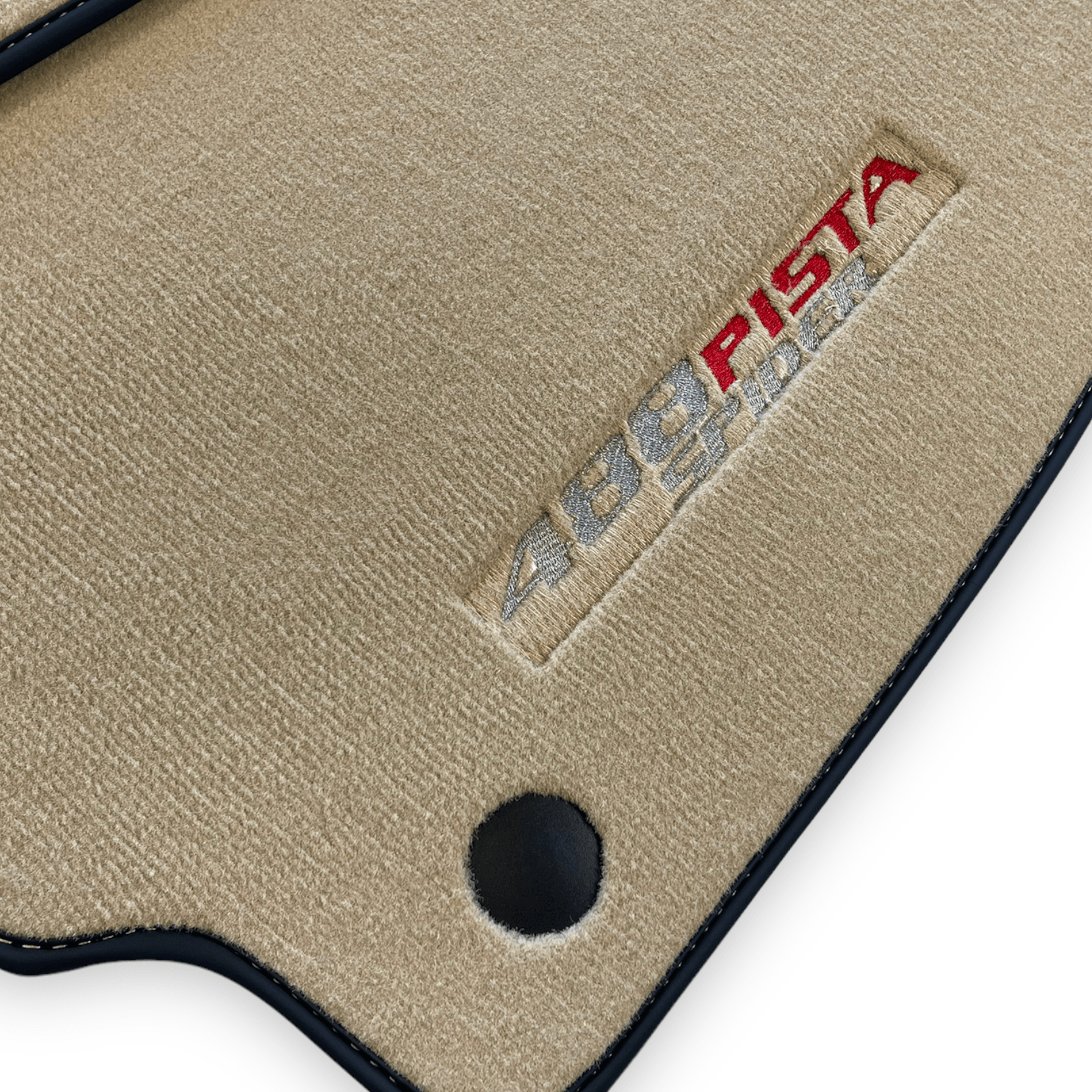Beige Floor Mats For Ferrari 488 Pista Spider 2019-2021 - AutoWin