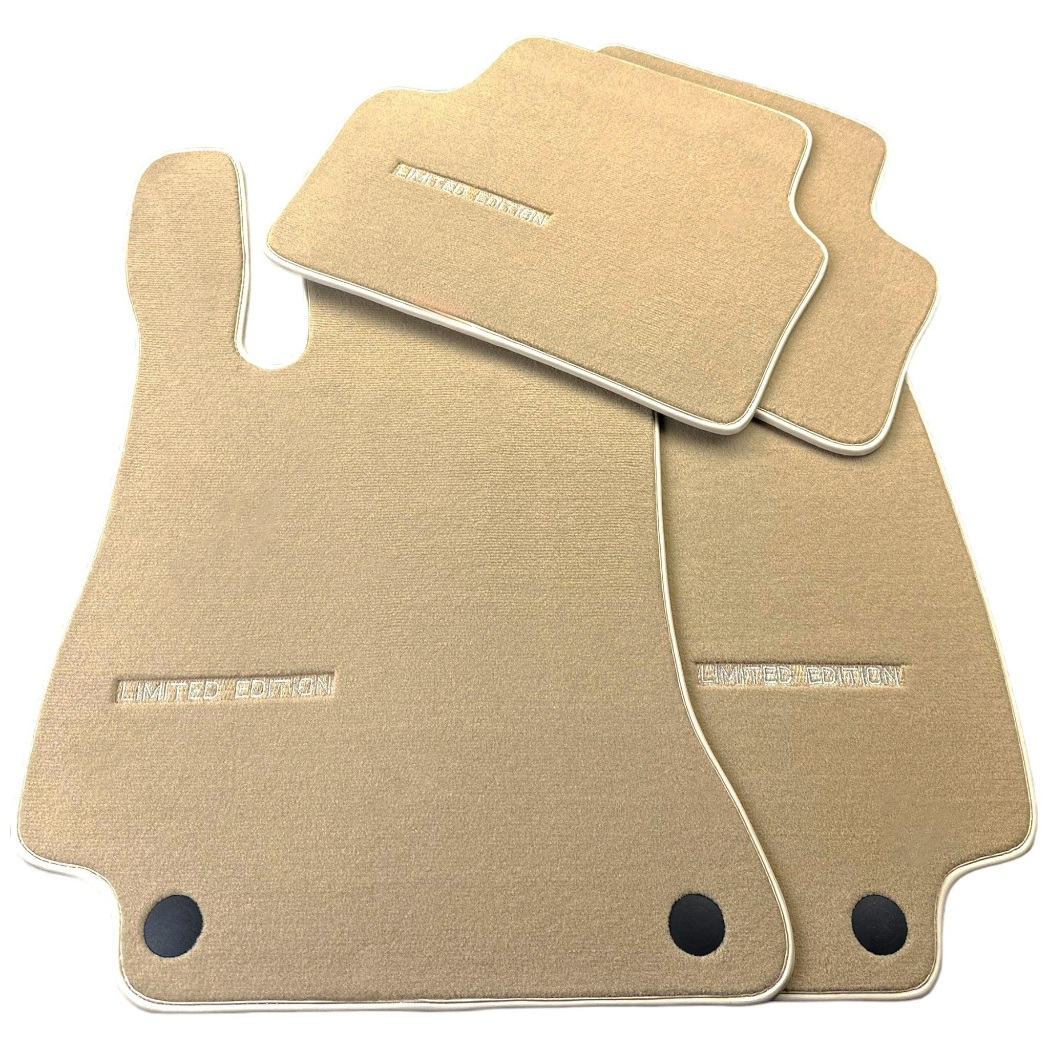 Beige Floor Mats For Mercedes Benz GLC-Class C253 Coupe (2016-2019) | Limited Edition