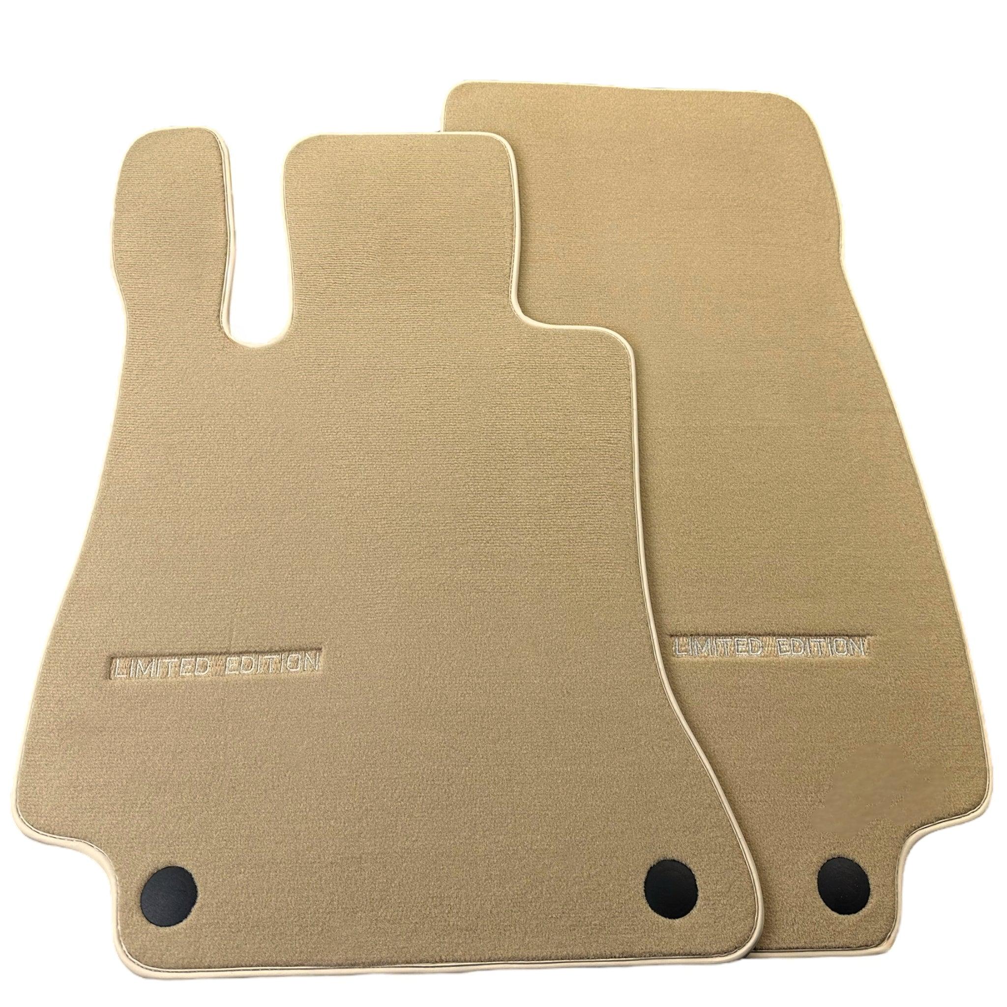 Beige Floor Mats For Mercedes Benz S-Class W126 (1979-1991) | Limited Edition