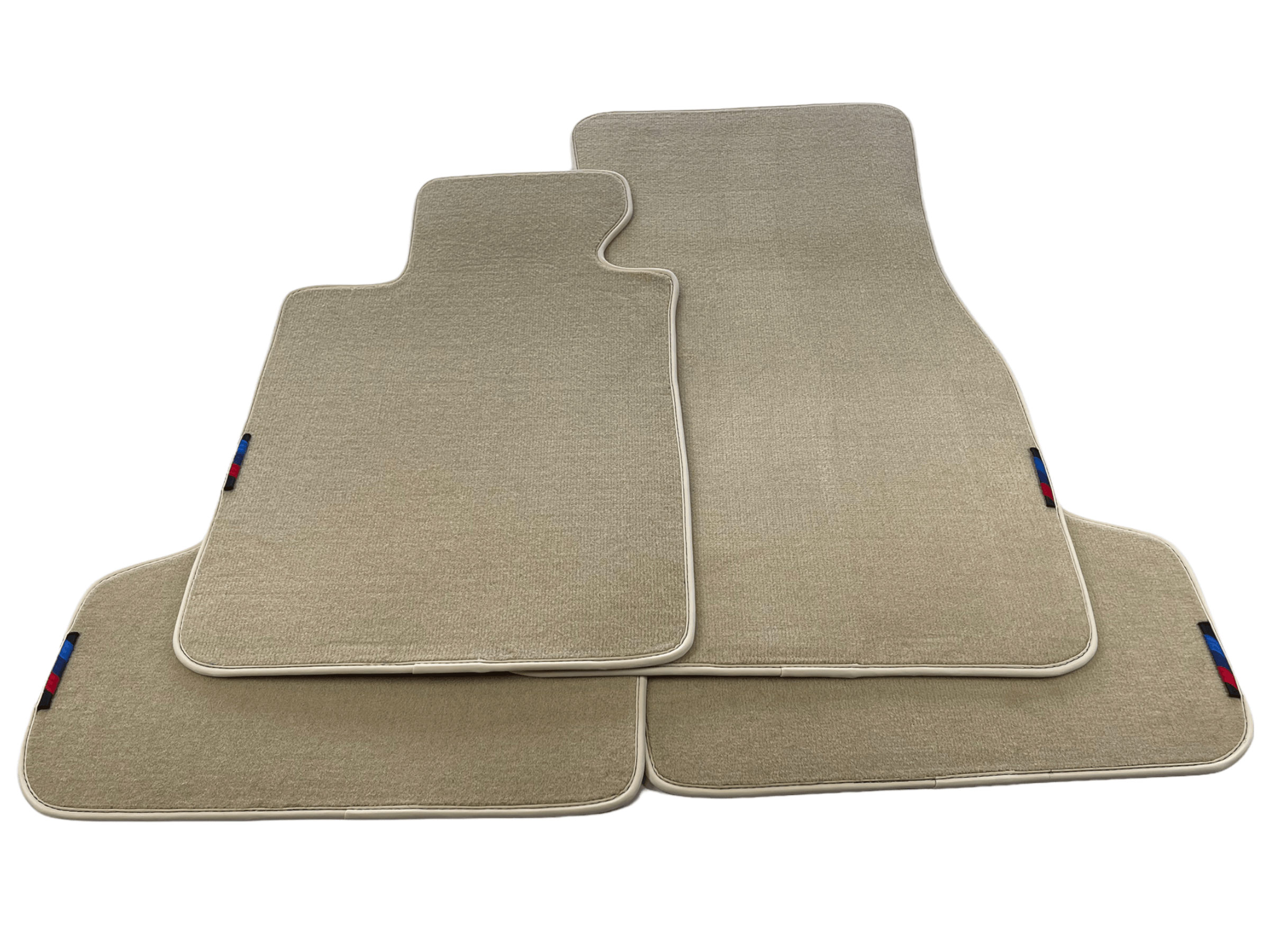 Beige Mats For BMW 5 Series G30 With M Package - AutoWin