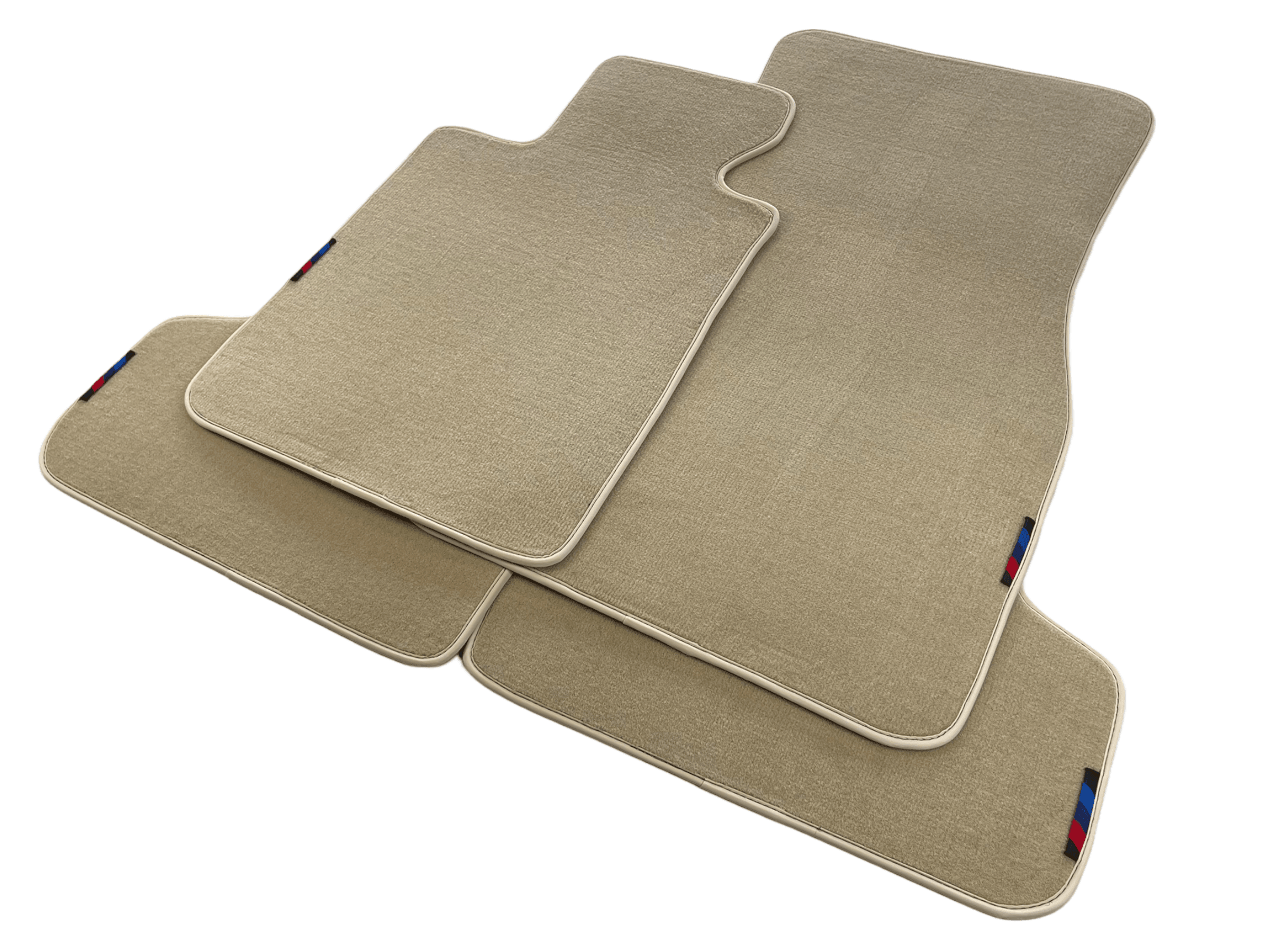 Beige Mats For BMW M3 4-door E90 With M Package - AutoWin