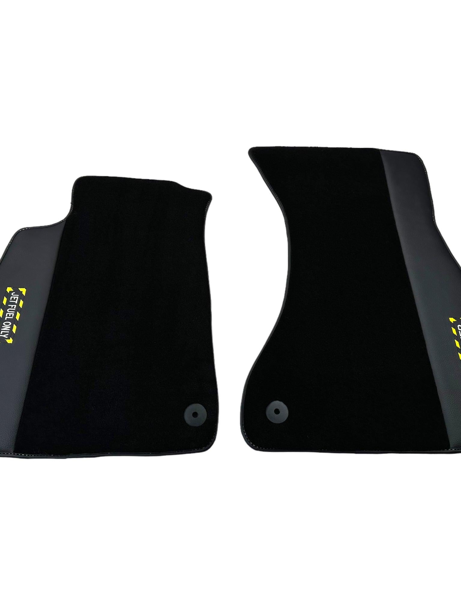 Black Floor Mats for Audi A3 - Convertible (2014-2020) | Fighter Jet Edition