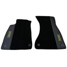 Black Floor Mats for Audi A4 - B6 Convertible (2002-2006) | Fighter Jet Edition