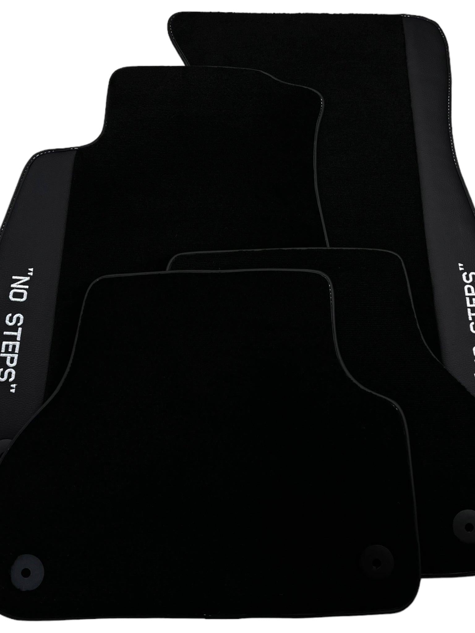 Black Floor Mats for Audi A4 - B8 Avant (2008-2015) | No Steps Edition