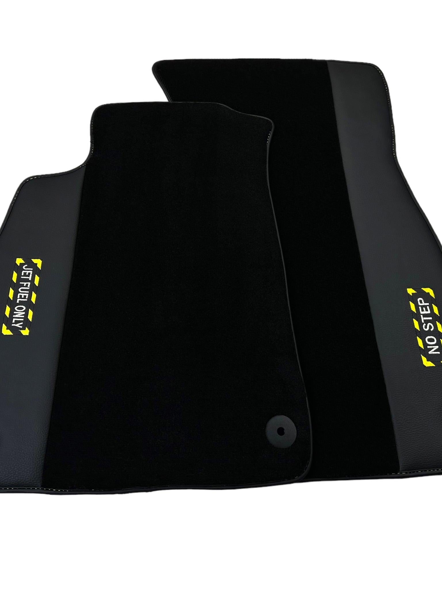 Black Floor Mats for Audi A5 - 8F7 Convertible (2009-2017) | Fighter Jet Edition