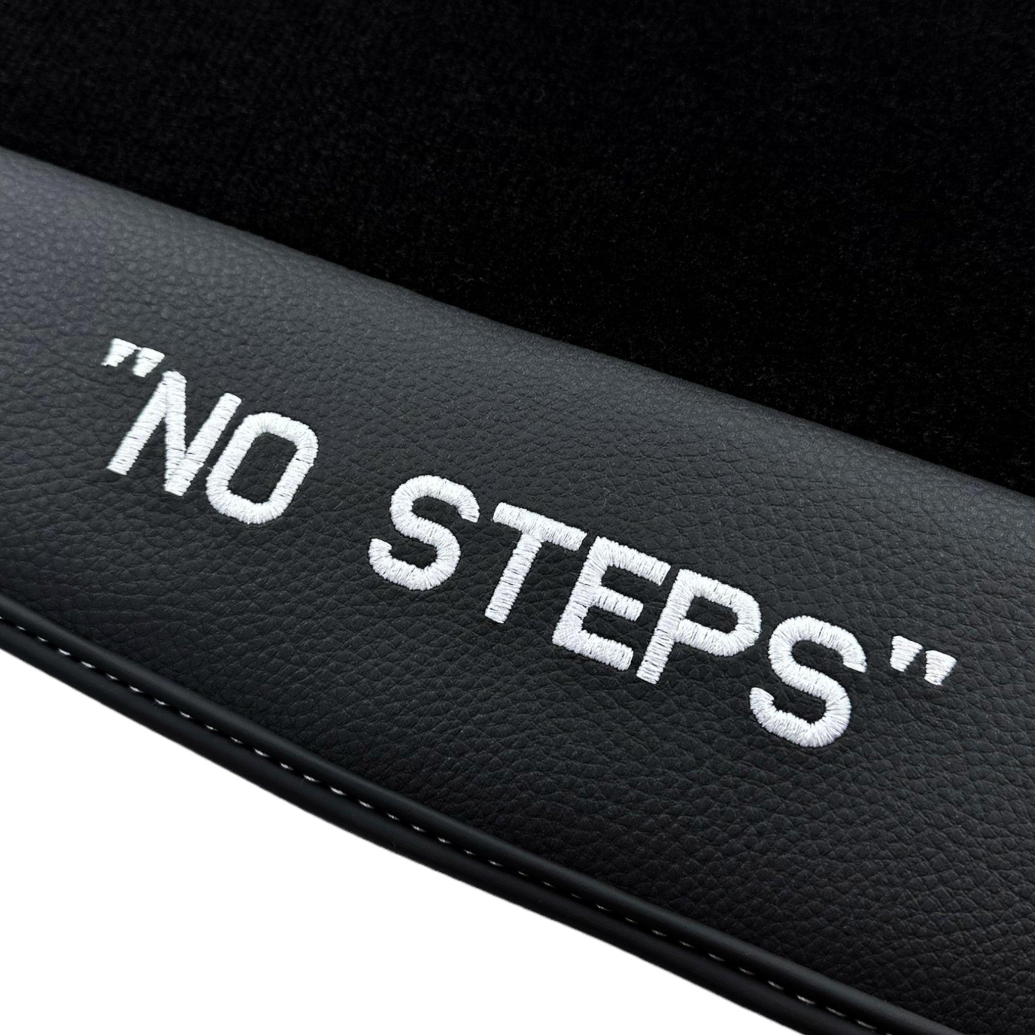 Black Floor Mats for Audi A6 - C7 Allroad Quattro (2012-2019) | No Steps Edition