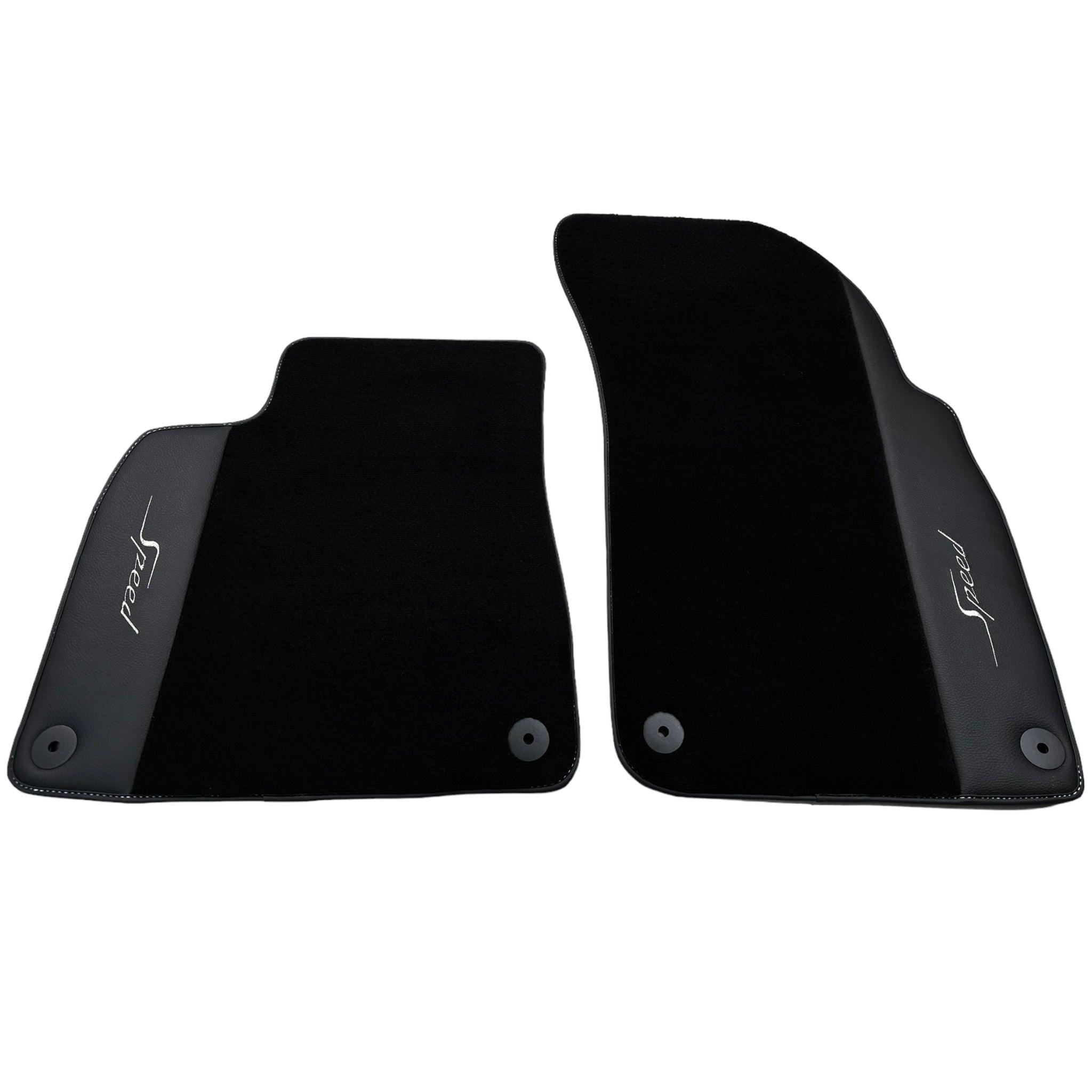 Black Floor Mats For Bentley Mulsanne (2010–2020) with Leather
