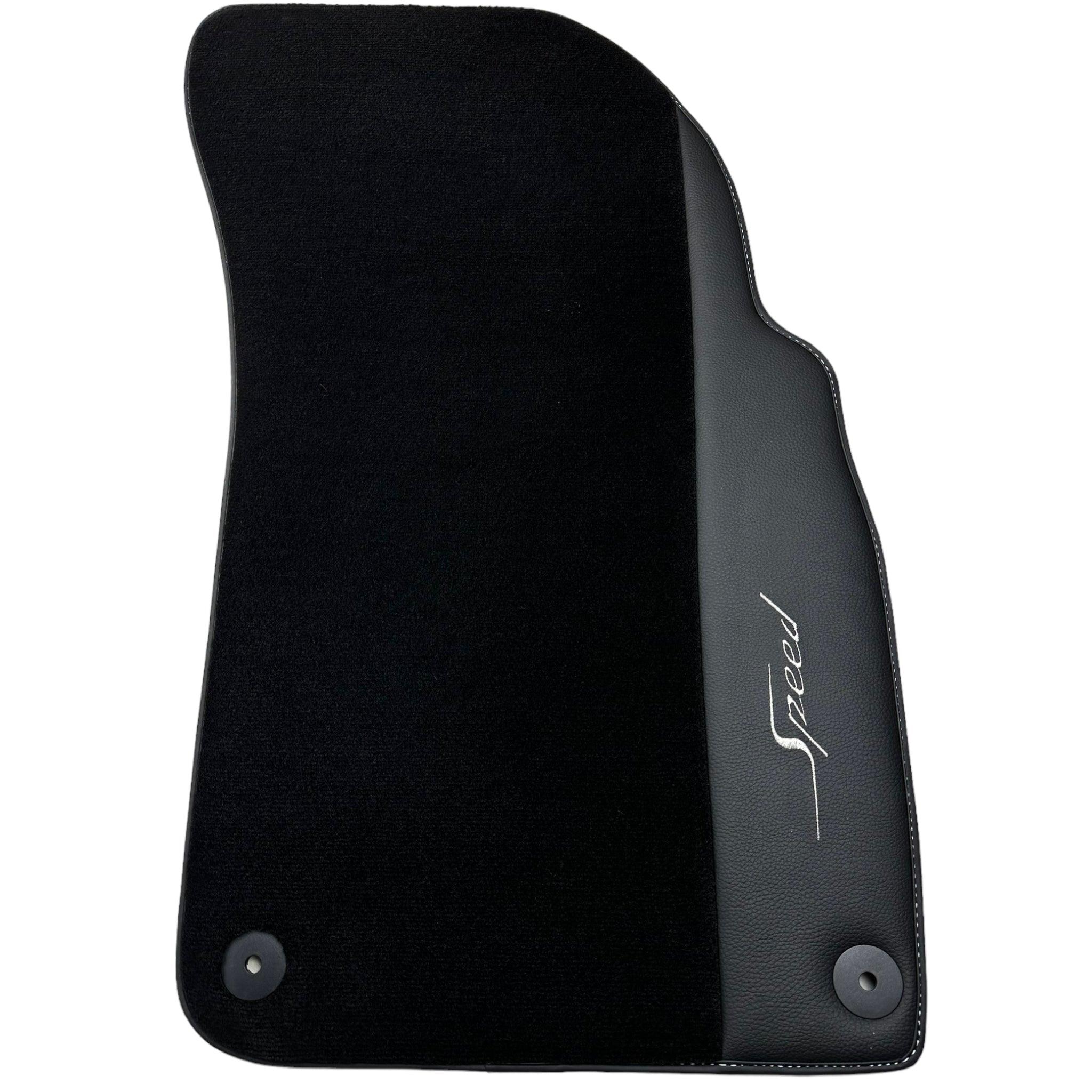 Black Floor Mats For Bentley Mulsanne (2010–2020) with Leather