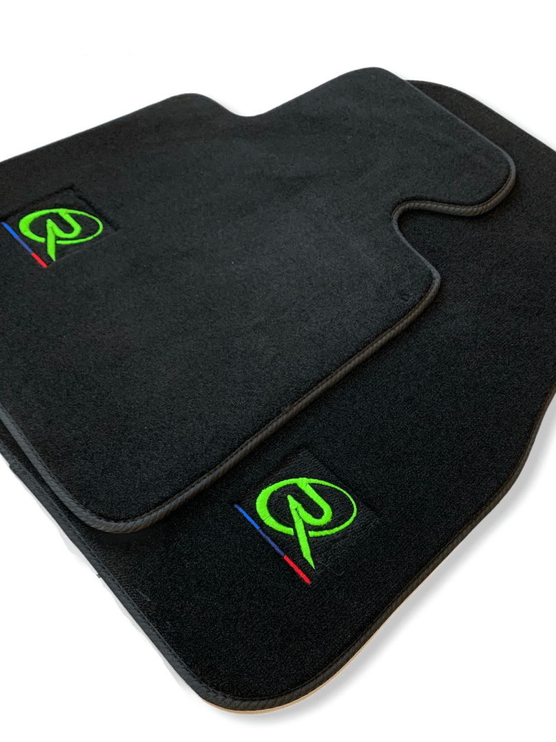 Black Floor Mats For BMW 1 Series F20 Tailored Set Perfect Fit - AutoWin