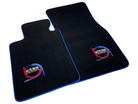 Black Floor Mats For BMW 3 Series E30 2-doors Coupe ER56 Design Limited Edition Blue Trim - AutoWin