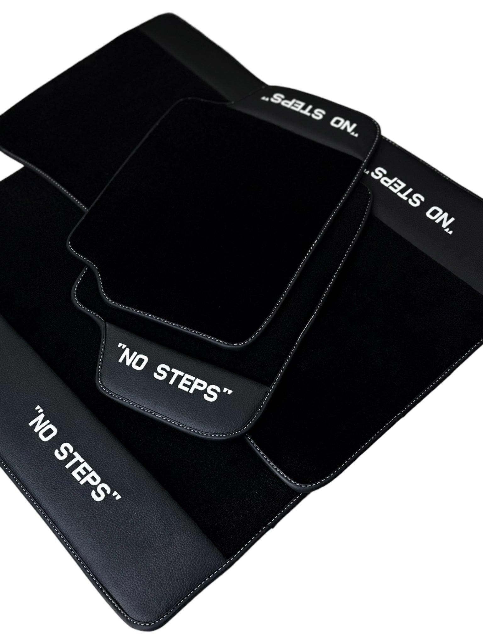 Black Floor Floor Mats For BMW 3 Series E93 No Steps Edition Brand - AutoWin