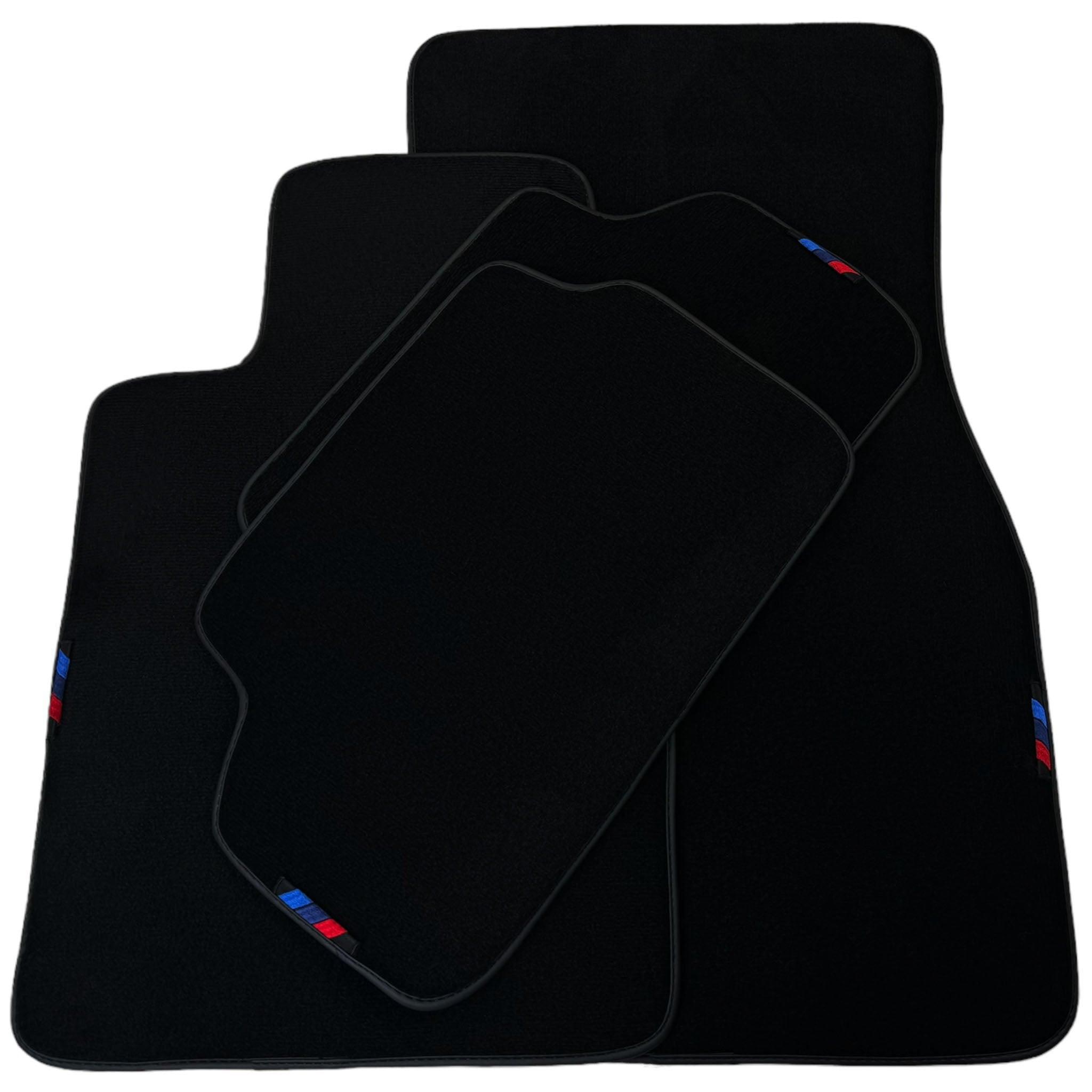 Black Floor Floor Mats For BMW 5 Series E39 | Black Trim
