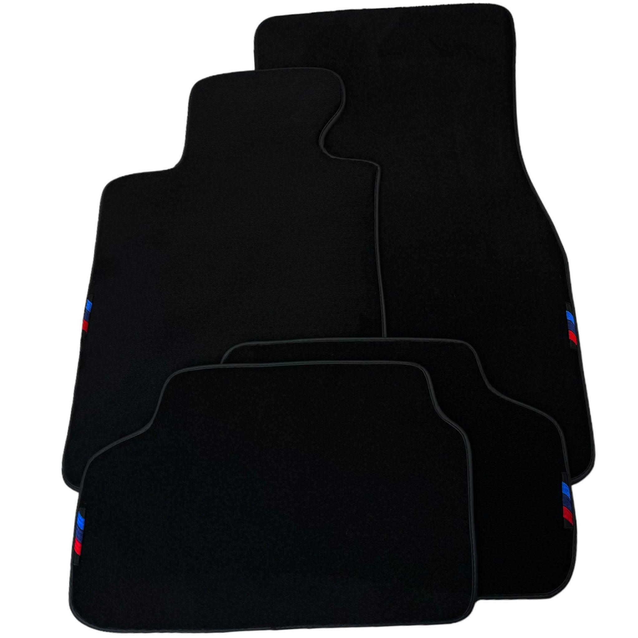 Black Floor Floor Mats For BMW 6 Series E63 | Fighter Jet Edition AutoWin Brand |Black Trim