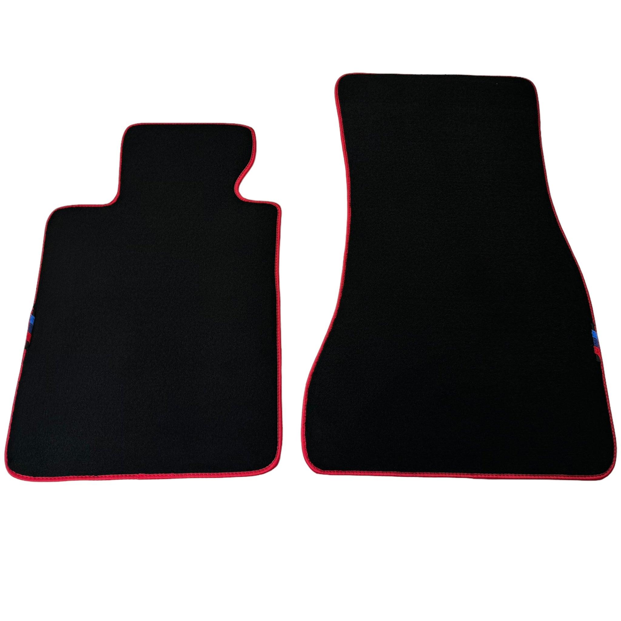 Black Floor Floor Mats For BMW 6 Series F06 Gran Coupe | Fighter Jet Edition AutoWin Brand |Red Trim