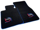 Black Floor Mats For BMW iX1 - U11 SUV ER56 Design Limited Edition Blue Trim - AutoWin