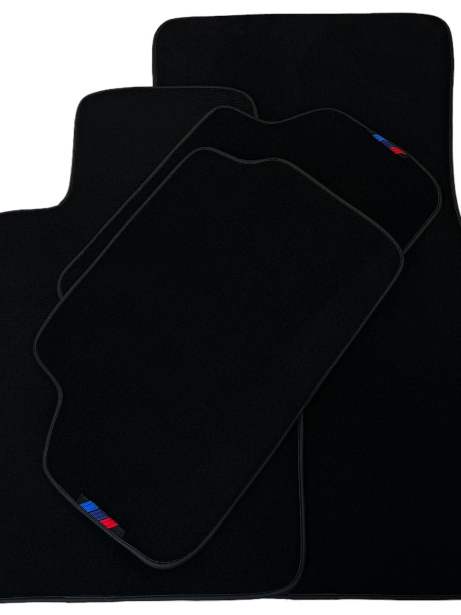 Black Floor Floor Mats For BMW M4 Series F83 | Fighter Jet Edition AutoWin Brand |Black Trim