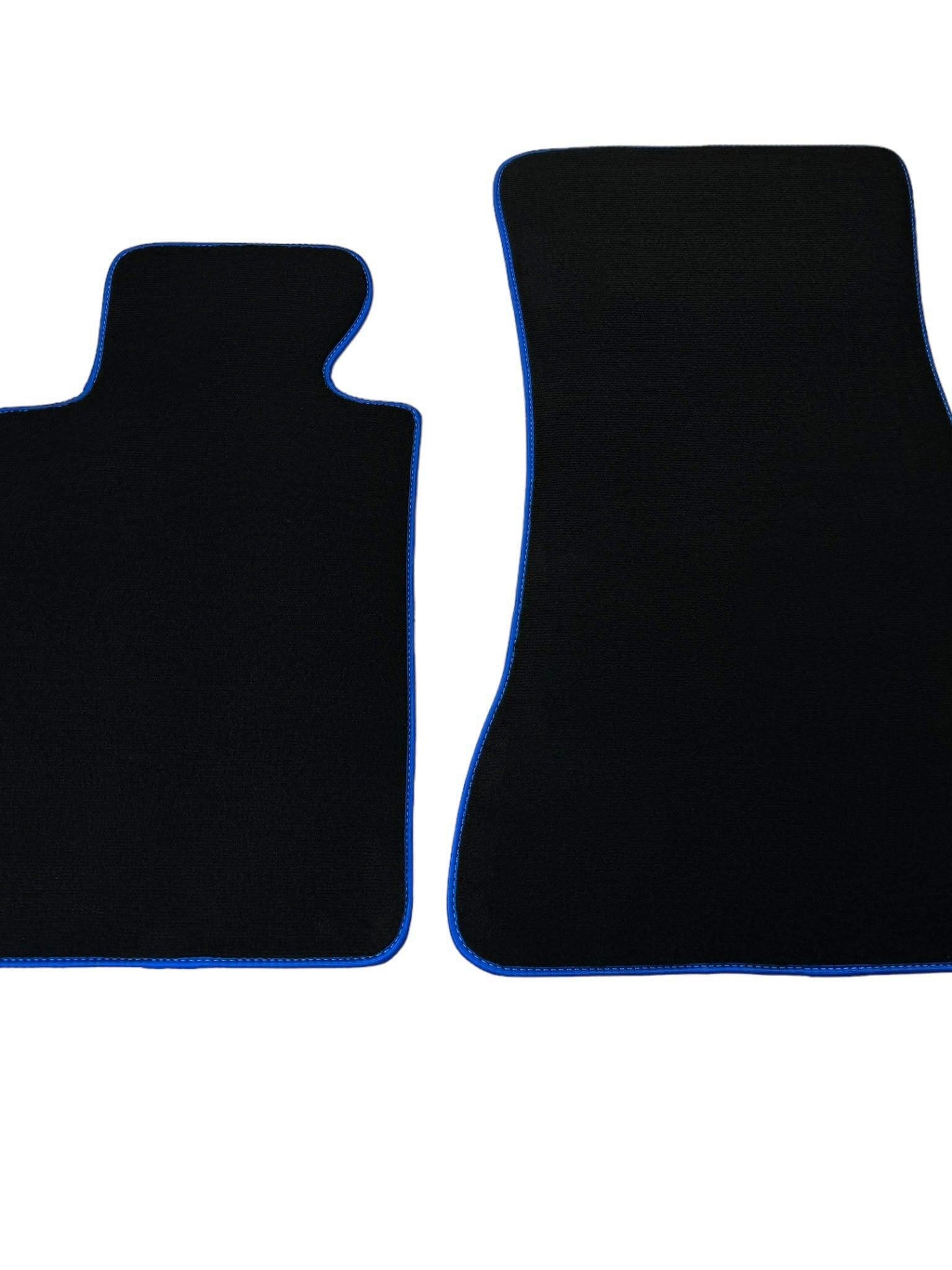Black Floor Floor Mats For BMW X3 Series G01 | Blue Trim