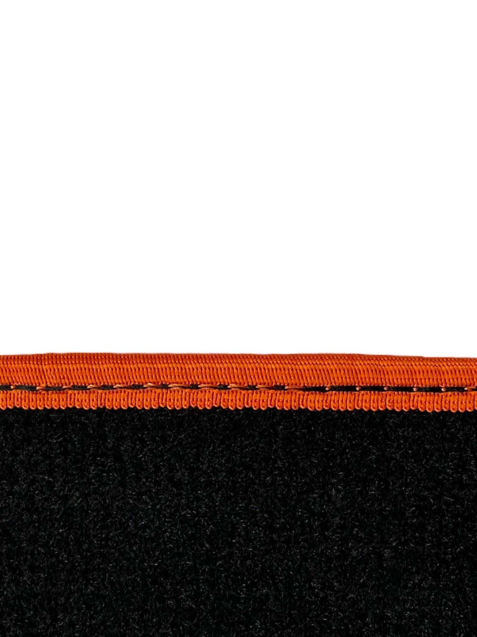 Black Floor Floor Mats For BMW X3 Series G01 | Orange Trim